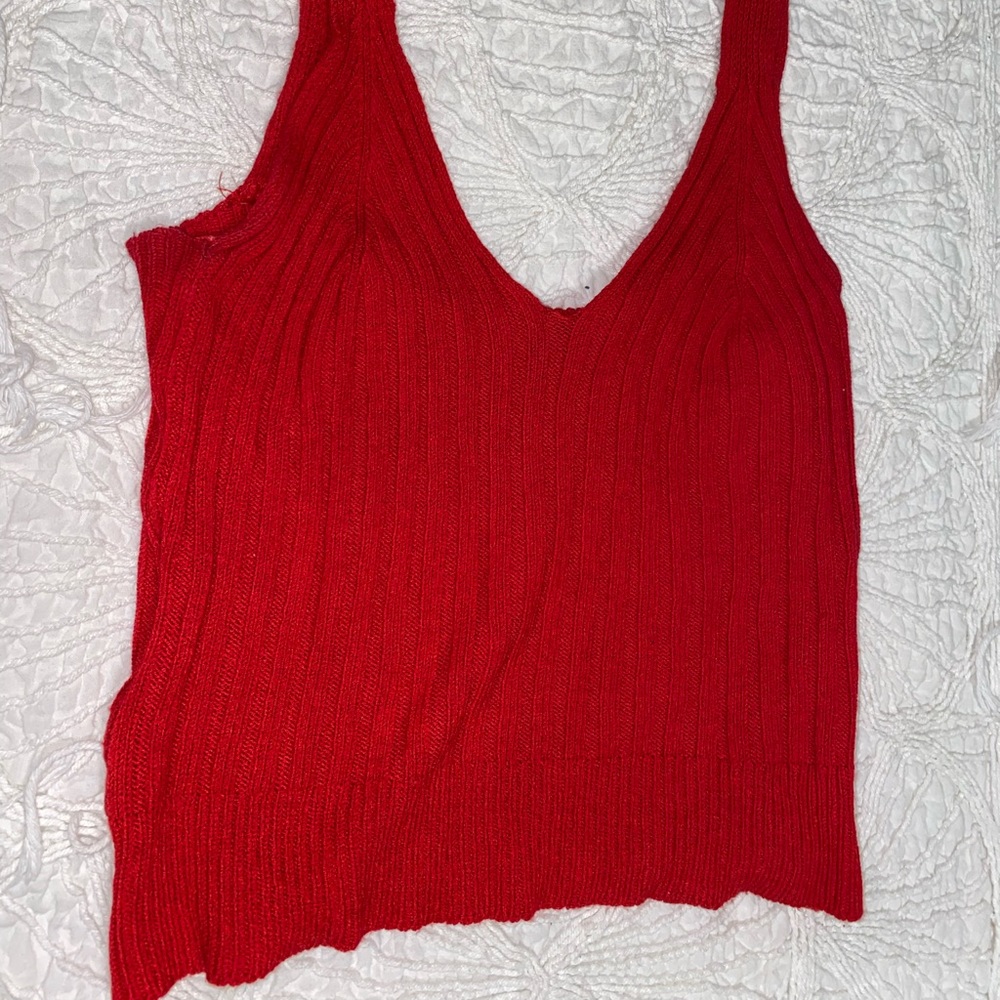 Knitted crop top